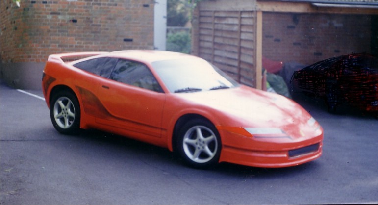 Fiero with body removed fiero mock up Full size foam mock up